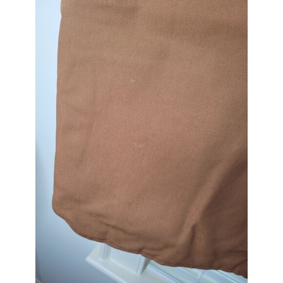 Carhartt Mens Duck Canvas Vest XL Brown Workwear 3rd Party Logo LN - Picture 6 of 8